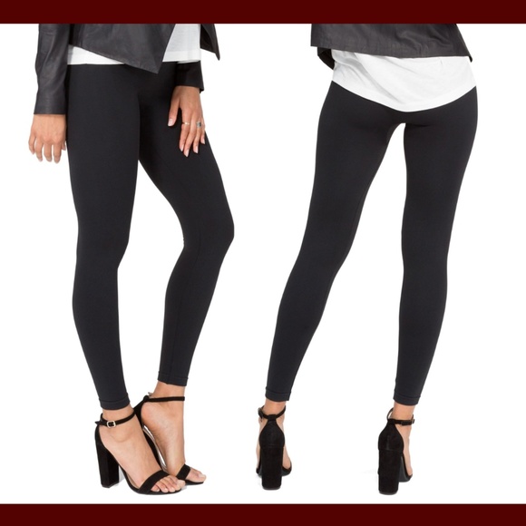 NWT‎ SPANX [ XL ] Look at Me Now Seamless Leggings in Black - Picture 1 of 12